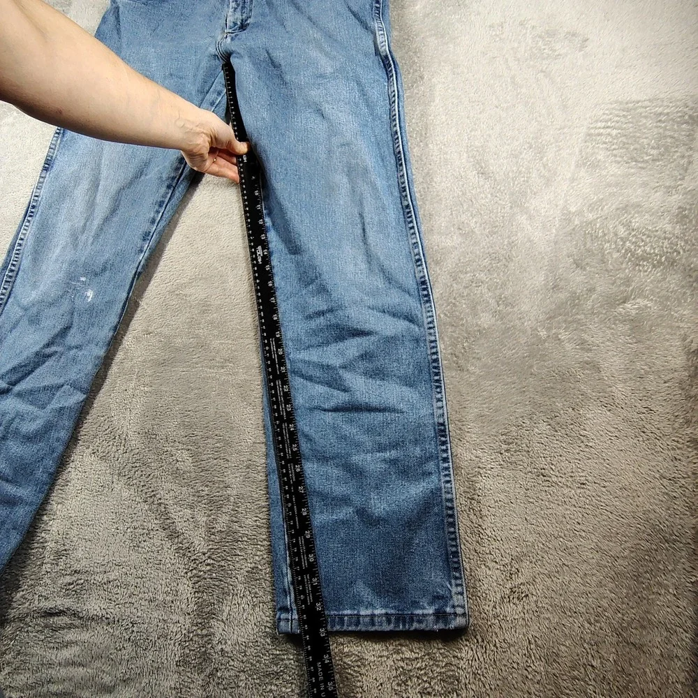 Wranglers Jeans Size 36‎ X 34 Straight Leg 100% Cotton Blue Denim Work Wear